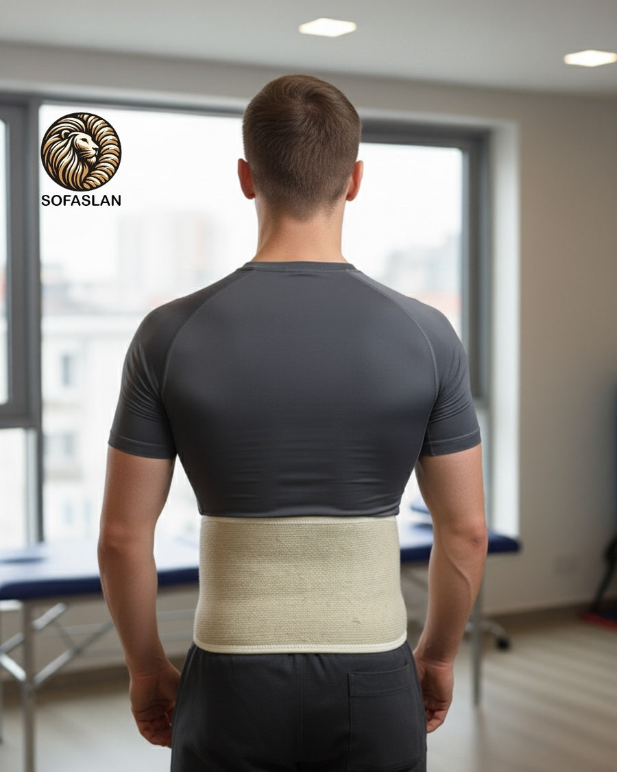 حزام الظهر الصوف الطبيعي من صوفاصلان