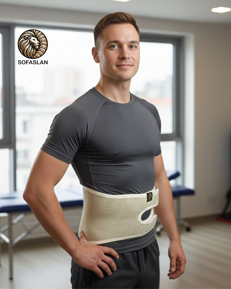 حزام الظهر الصوف الطبيعي من صوفاصلان