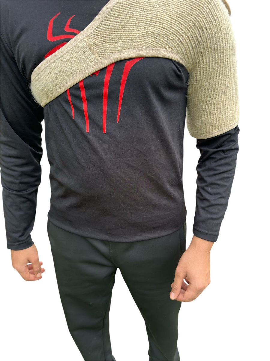 مشد الكتف مصنوع من الصوف الطبيعي